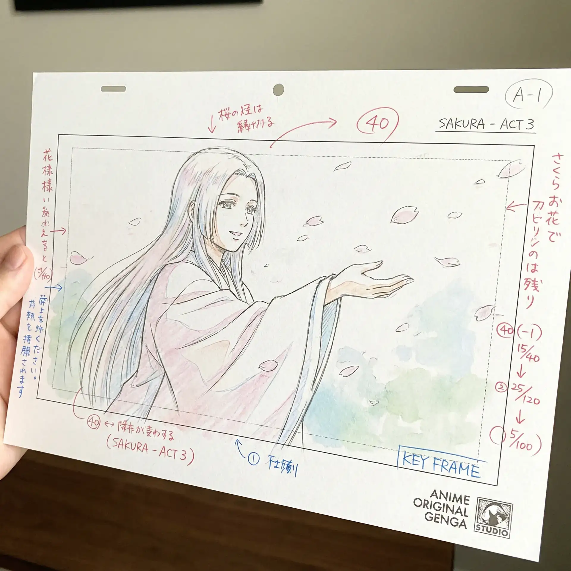 同人动漫 作品春日序曲关键帧原画手稿